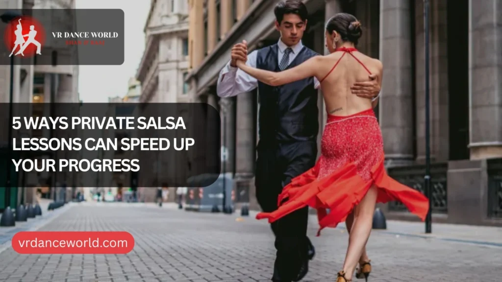 Private salsa dance classes in Dubai helping a student improve dance skills faster